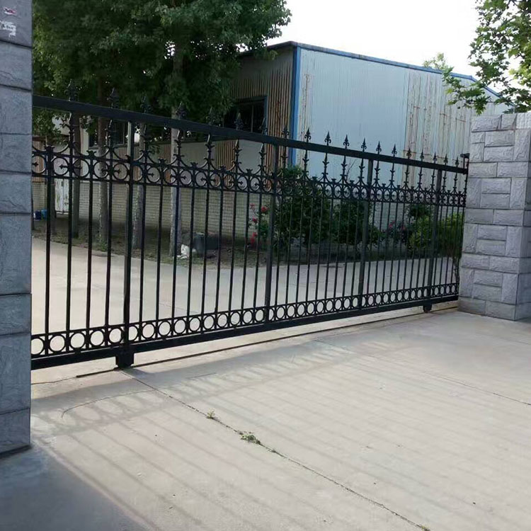 豪华别墅双开门小区平移门铁艺大门农村院子围墙门欧式小门入户门