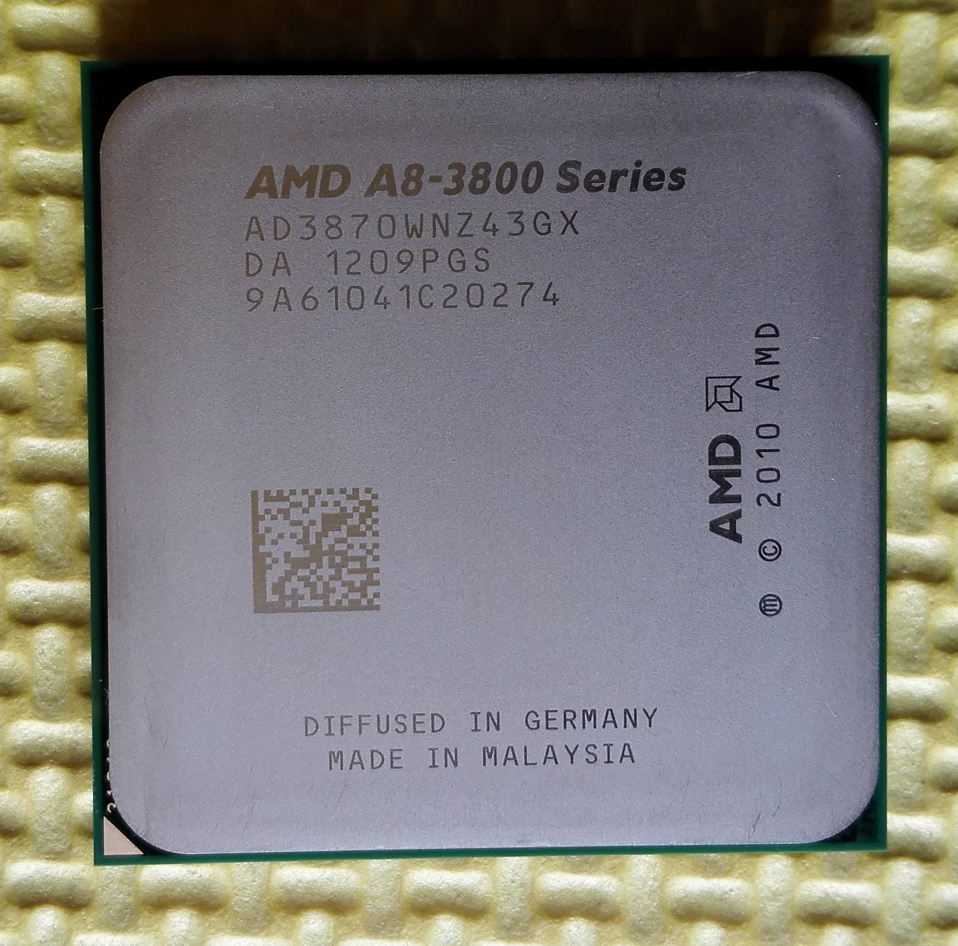 amd a6-3650k 3670k a8-3850k 3870k 四核apu cpu散片fm1 905针