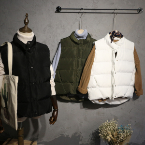 宽松羽绒棉坎肩马甲