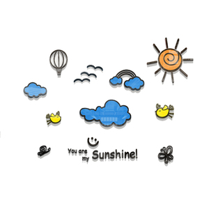 美式乡村儿童房立体贴纸