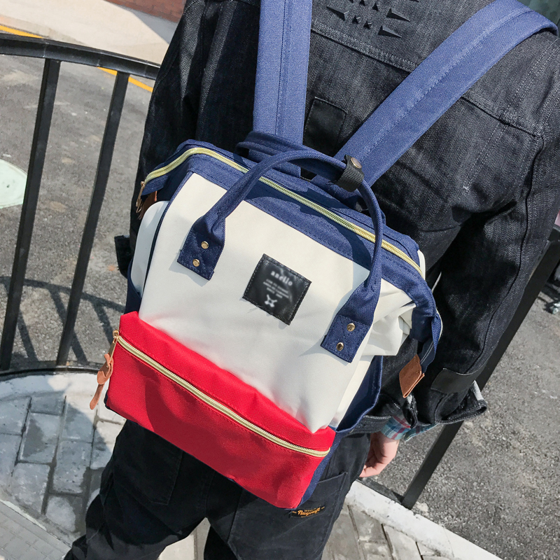 日本乐天潮牌双肩包背包大容量电脑包原宿男女士学生书包 z10-50