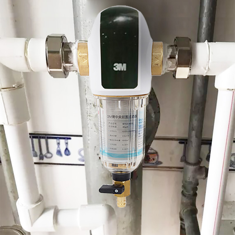 3m前置过滤器bfs3-40bk反冲洗家用自来水40bk净水器 40微米过滤