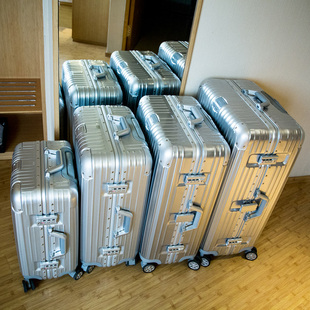 铝框行李箱拉杆箱万向轮旅行箱20韩版女男26密码箱包24皮箱子28寸