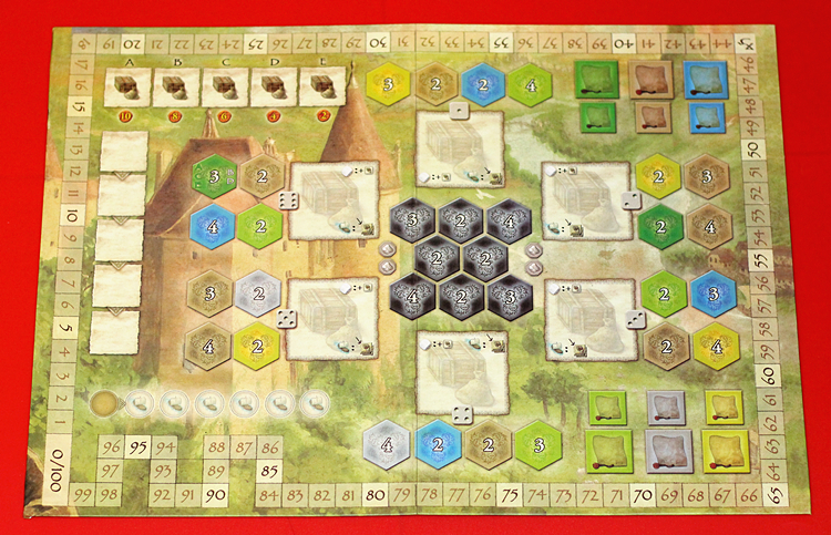 勃艮第 勃根地城堡 castles of burgundy版图 桌游卡牌 超农场主
