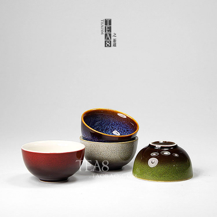 正品窑变兔毫釉品茗杯钧釉天目釉小茶杯茶碗单杯钧瓷钧窑功夫茶具