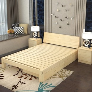 床床铺单人床双人床实木床出租房家用简易家具厂直销