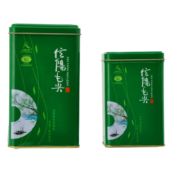 信阳毛尖茶叶包装盒【镜花圆铁盒】250g装【不含茶叶】