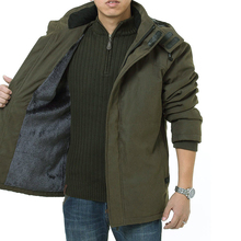 加厚棉夹克外套 战地吉普2017冬季三层加厚棉衣防寒服男装