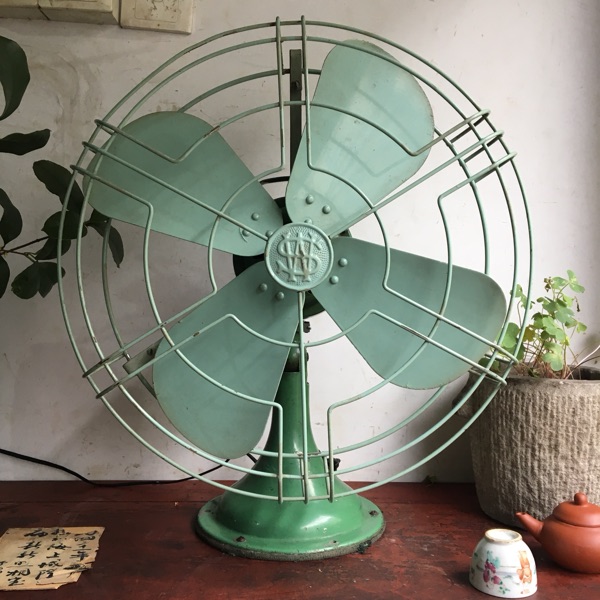 民国江南华生牌老电扇台扇风扇案头老物件古董中式摆件9342