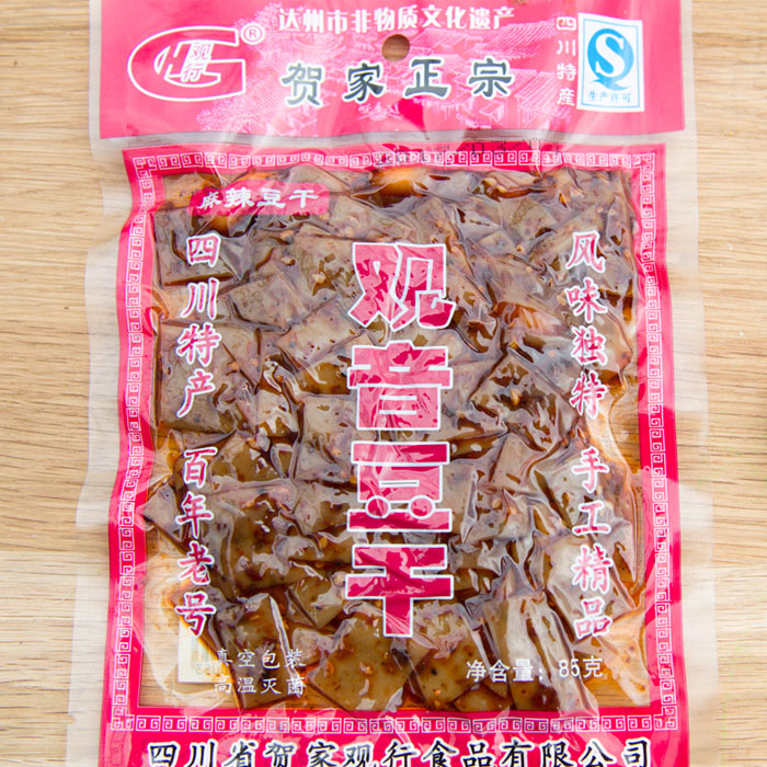 四川达州大竹特产观音豆干 观行豆腐干 麻辣豆干丝 龙须豆干85克