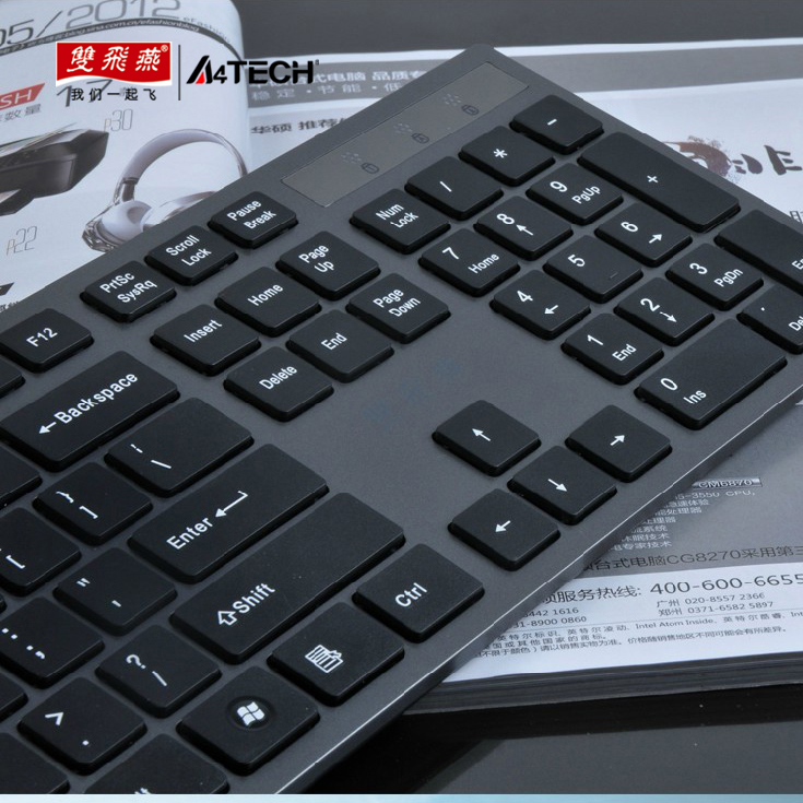 双飞燕kv-300 超薄剪刀脚巧克力键盘 台式电脑笔记本