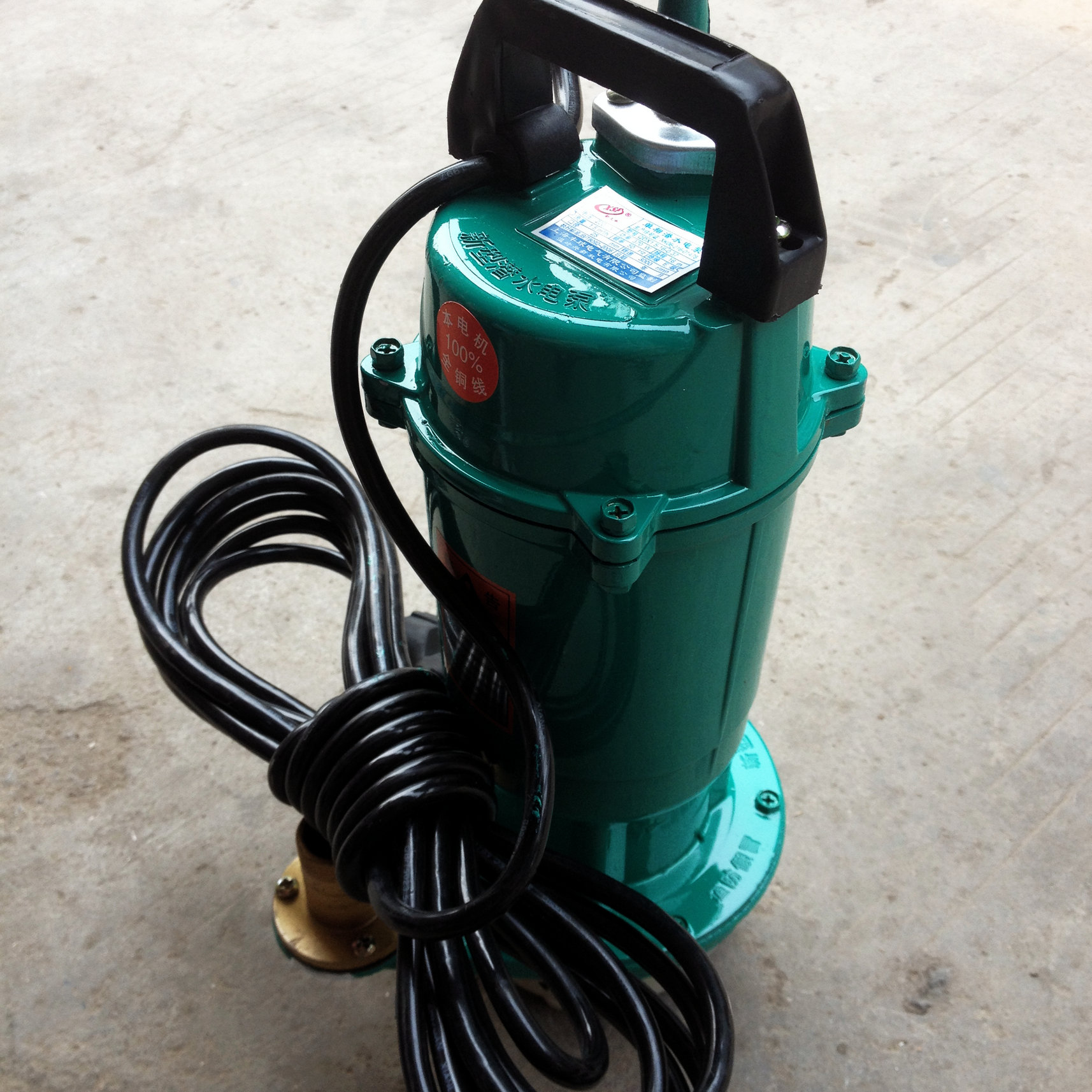 370w小潜水泵 家用农用水泵抽水机1寸浇水喷泉220v铜线厂价直销