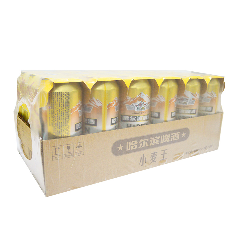 【天猫超市】harbin/哈尔滨啤酒 小麦王拉罐500ml*18听 整箱装