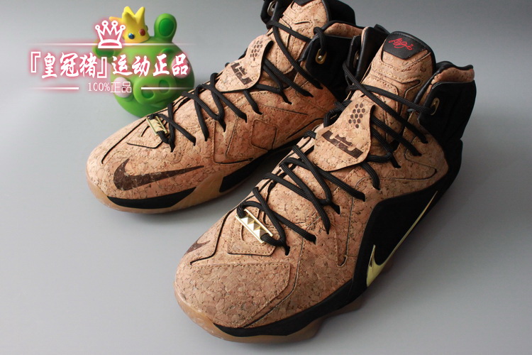 专柜正品 nike lebron 12 ext cork lbj 詹姆斯 软木塞768829-100