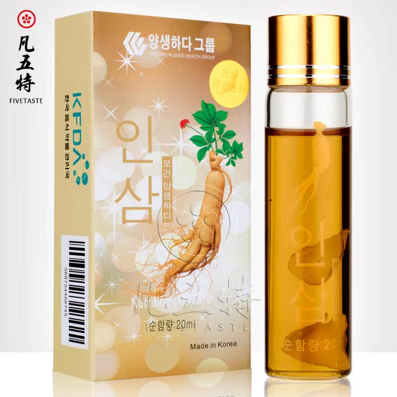 韩国进口 人参茶烟油 烟液 高丽参茶 30ml 含人参片浸泡 电子烟