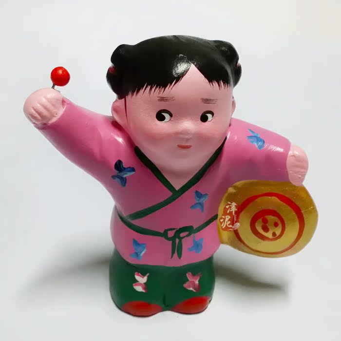 泥人张天津正品百子结婚摆件礼物特色工艺品泥人娃娃新婚求子赐子
