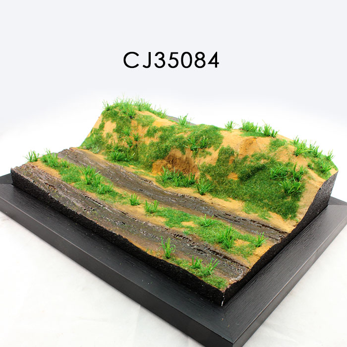 新时 车仁龙工作室 1/35 静态坦克及战车成品地台 池塘及泥路场景_双
