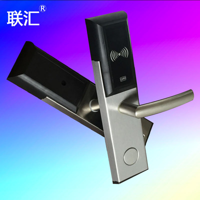 电子锁刷卡锁宾馆锁公寓智能锁磁卡感应锁酒店门锁防盗门天地钩锁