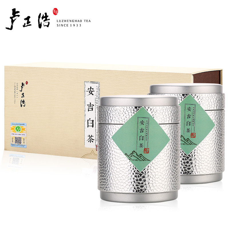 卢正浩明前特级A安吉白茶150克茶叶礼盒装绿茶春茶2016新茶白茶