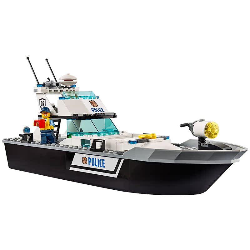 lego 乐高 city系列 警用巡逻艇 60129 儿童积木玩具