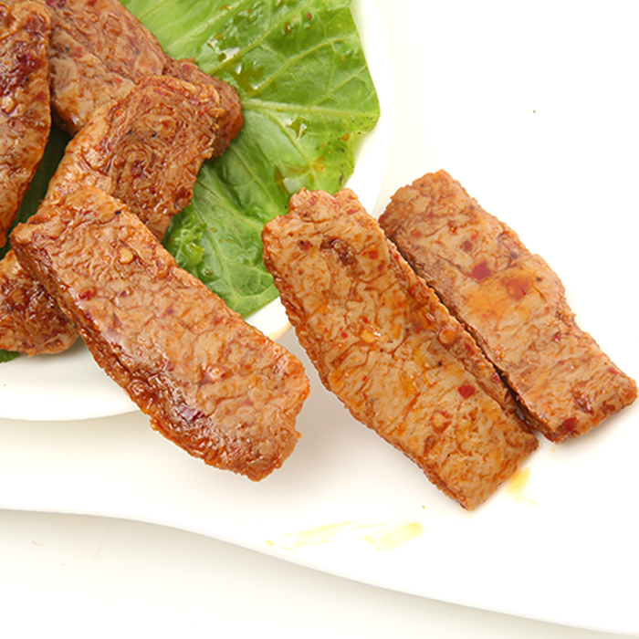 特产小吃休闲零食香辣味手撕素肉排真空包装素牛肉豆制品26g包邮