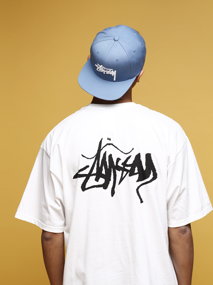 stussy stock logo 扭曲字母印花短袖t恤 正品现货