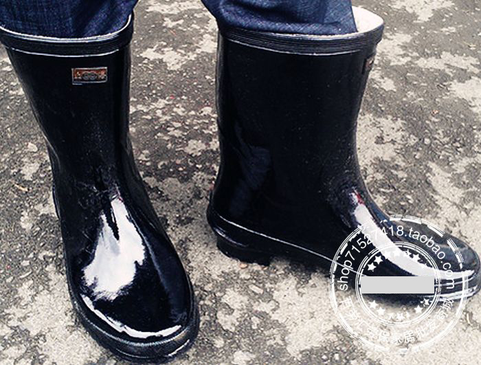 包邮上海双钱耐酸碱高筒雨鞋橡胶水鞋中帮雨靴耐硫酸60%