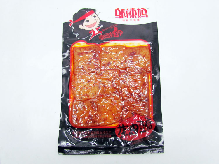 邬辣妈茶油豆腐80g 大刀肉80后办公室休闲怀旧辣条片零食品