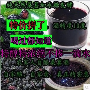 比俏雅诗酒田园好农家自酿桑葚酒桑椹酒桑果酒桑子酒自酿果酒10度