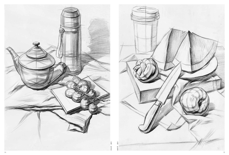 2017敲门砖素描基础教程书 素描写生临摹宝结构静物 .