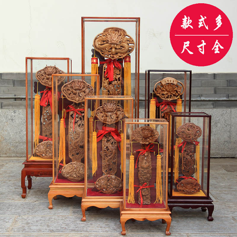 肥城桃木如意 精雕龙凤 桃木立式如意富贵摆件 高档礼品40cm-2米
