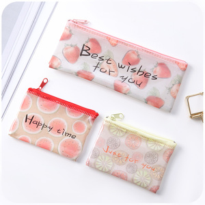 默默爱 韩国透明文件袋拉链