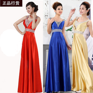 热销<em>晚礼服</em> 新款 双肩大合唱演出礼仪<em>长款</em> <em>晚礼</em>