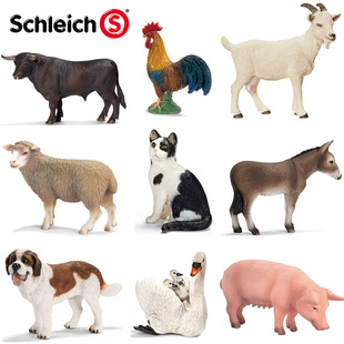 正品schleich德国思乐玩具仿真动物塑胶模型家畜家禽农场动物多款