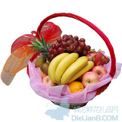 订节日果篮北京新鲜水果篮订购海淀鲜花速递领