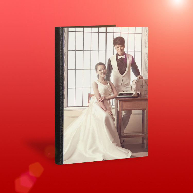16寸影楼宝宝结婚纱照定制纪念水晶相册制作婚礼跟拍毕业聚照片书