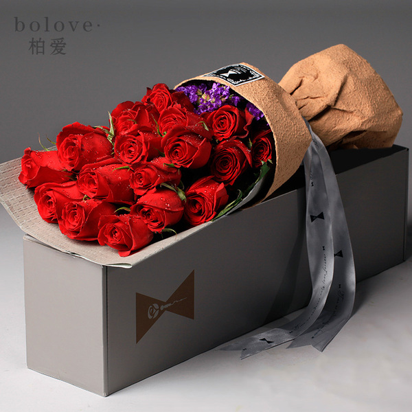 热销鲜花速递 520鲜花礼盒速递全国红玫瑰花束