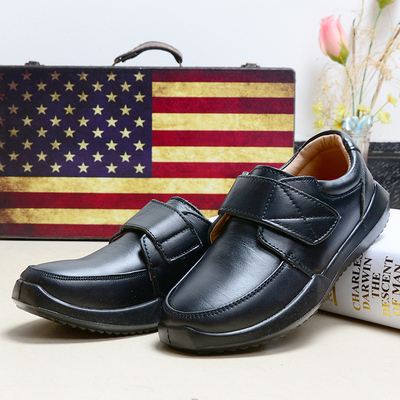 童鞋中小童皮鞋春秋儿童真皮学生演出鞋黑色校