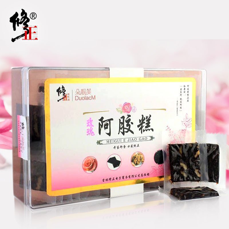 【买2送1】修正玫瑰阿胶糕即食女性礼品送父母送朋友东阿阿胶块