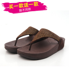 夹脚塑身厚底摇摇松糕沙滩女凉鞋 2016春夏新品 包邮 女鞋 墨兰普斯