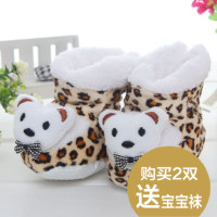 0男1岁新生8女婴儿棉鞋子6个月宝宝12学步秋