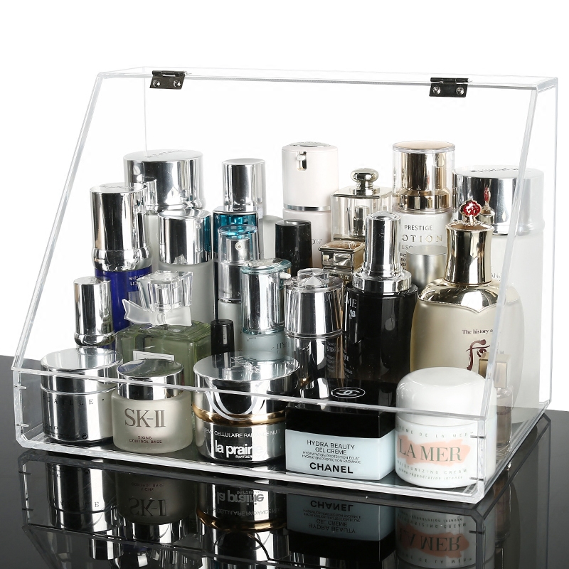 亚加丽加透明防尘盖化妆品收纳盒大码包邮 护