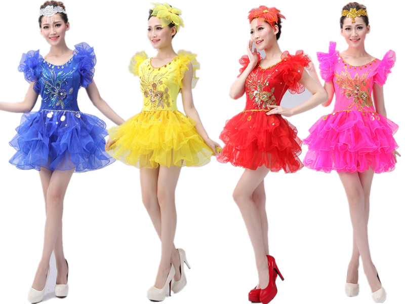 正品[广场舞现代舞]现代广场舞套装短裙评测 现