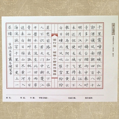 戴鸿涛钢笔字帖硬笔书法成人作品专用帖临摹字帖套装