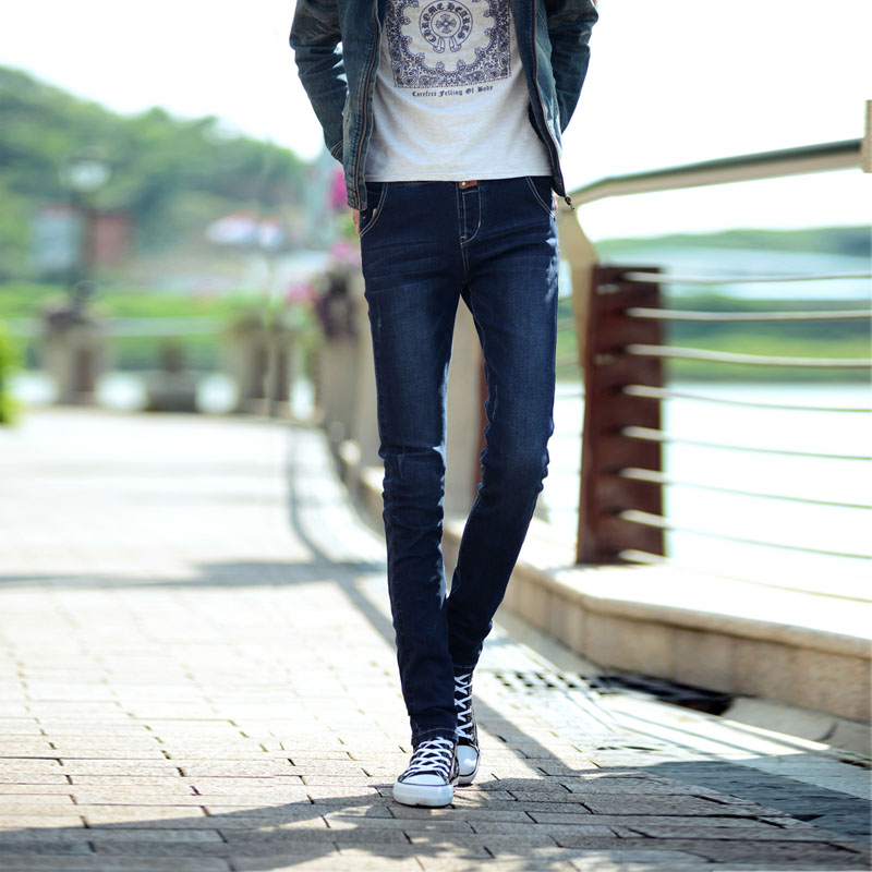 正品[松紧带牛仔裤男]加绒松紧带牛仔裤男评测