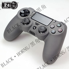 索尼PS4手柄套PS4S手把硅胶套PS4slim新版握把保护套控制器 黑角
