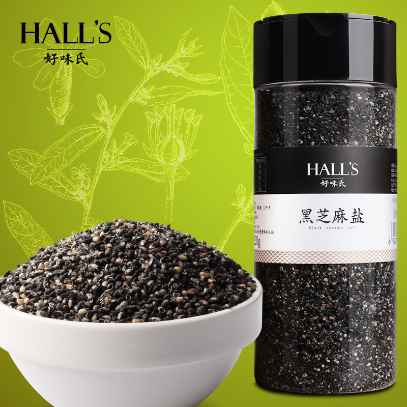 好味氏 黑芝麻盐 面包佐餐料咸味芝麻 口感香脆 炒熟芝麻盐220g
