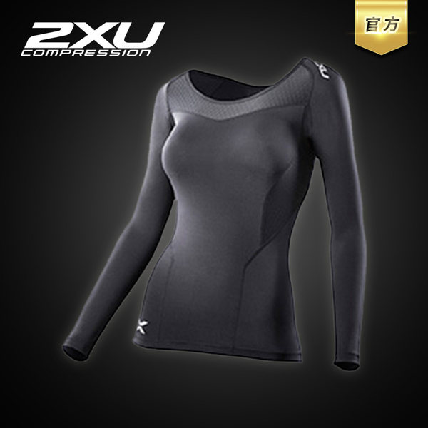 2XU 综合训练功能压缩上衣 压缩装备运动长袖T恤 女WA2270a