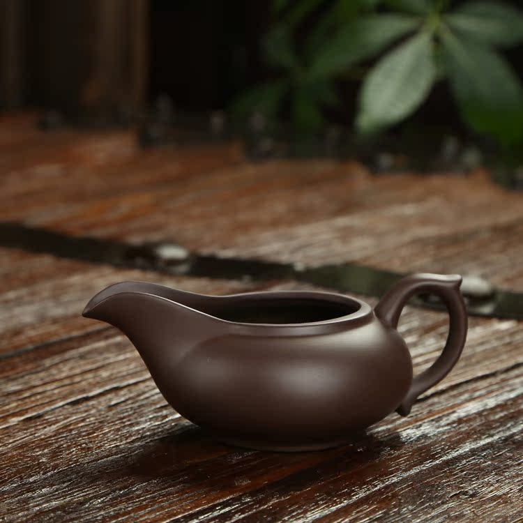 尚古瓷器茶具宜兴紫砂公道杯 陶瓷茶具茶道零配件 正品紫泥公道杯