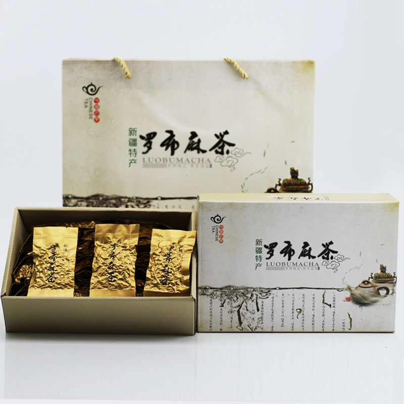 真空礼盒2盒装 新芽罗布麻茶正品新疆降压茶养生 降压茶三高茶叶